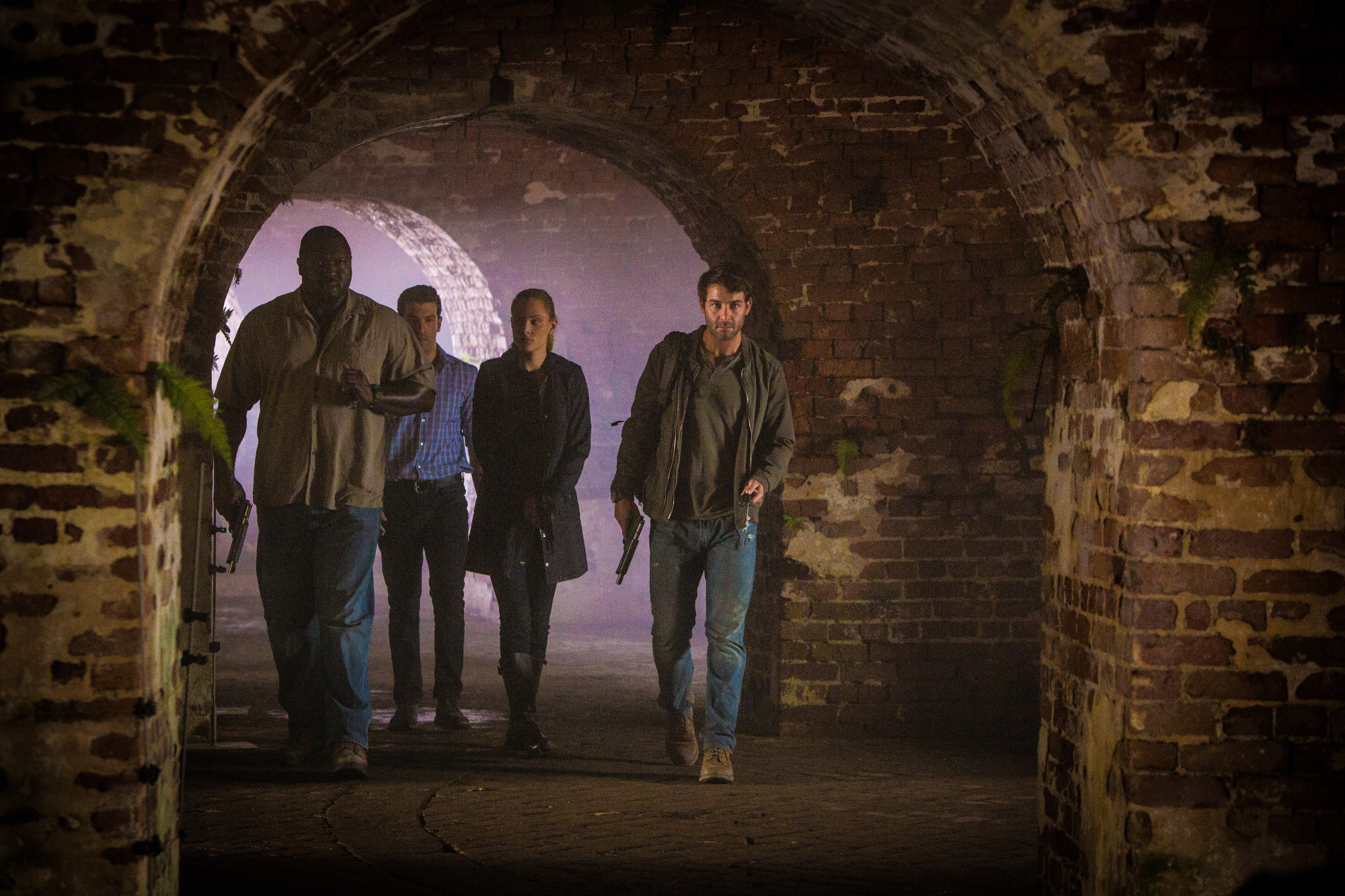 Nonso Anozie as Abraham Kenyatta, Simon Kassianides as Jean-Michel Lion, Nora Arnezeder as Chloe Tousignant, and James Wolk as Jackson Oz.