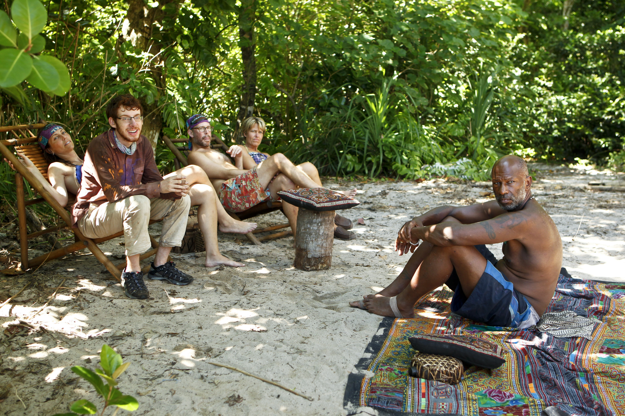 Hanging out at camp in