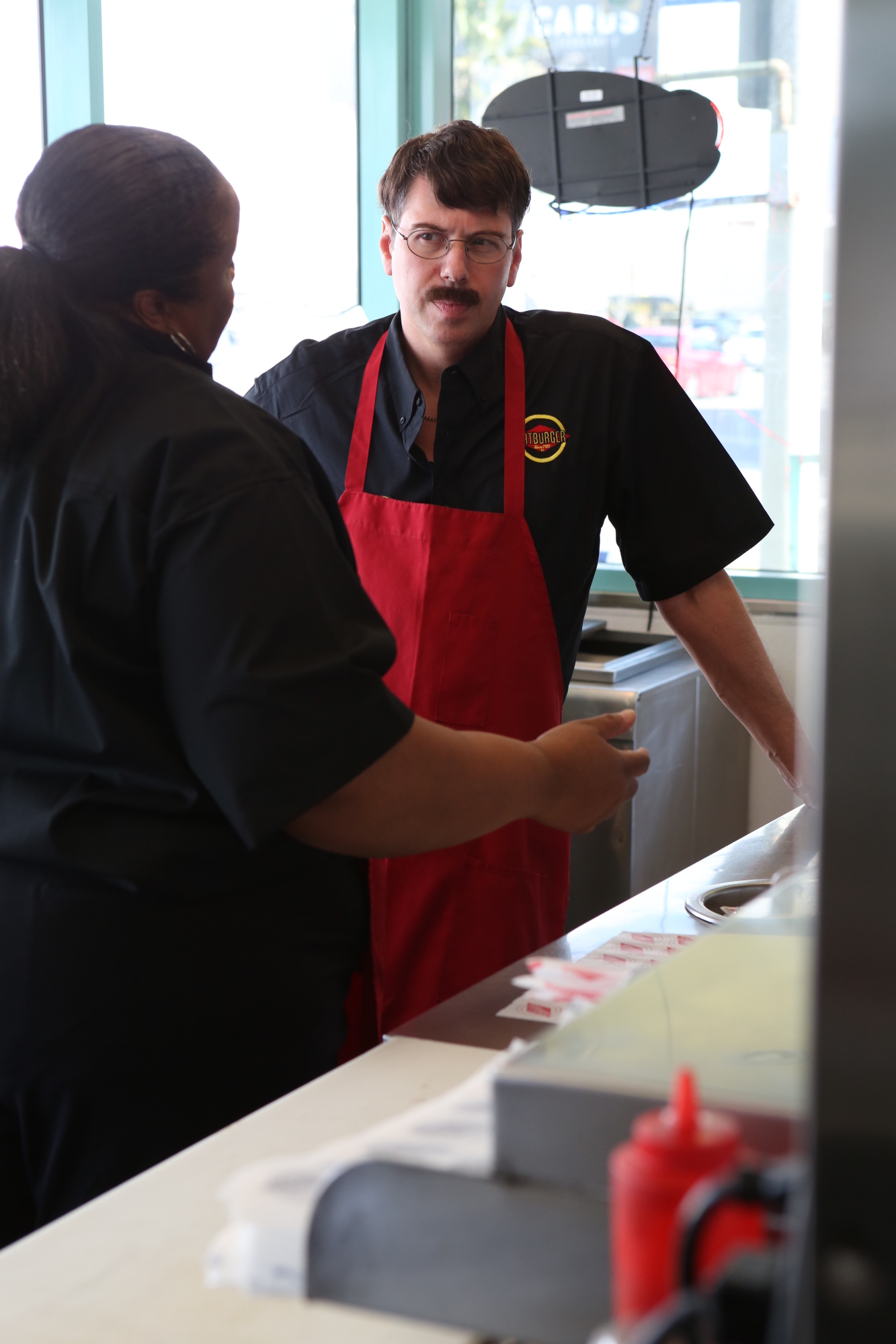 Andy undercover in