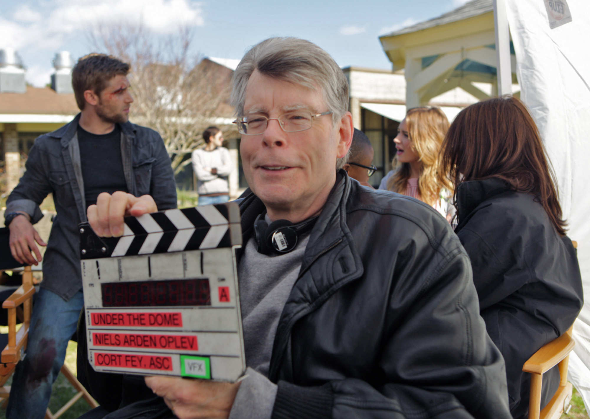 Stephen King on Set