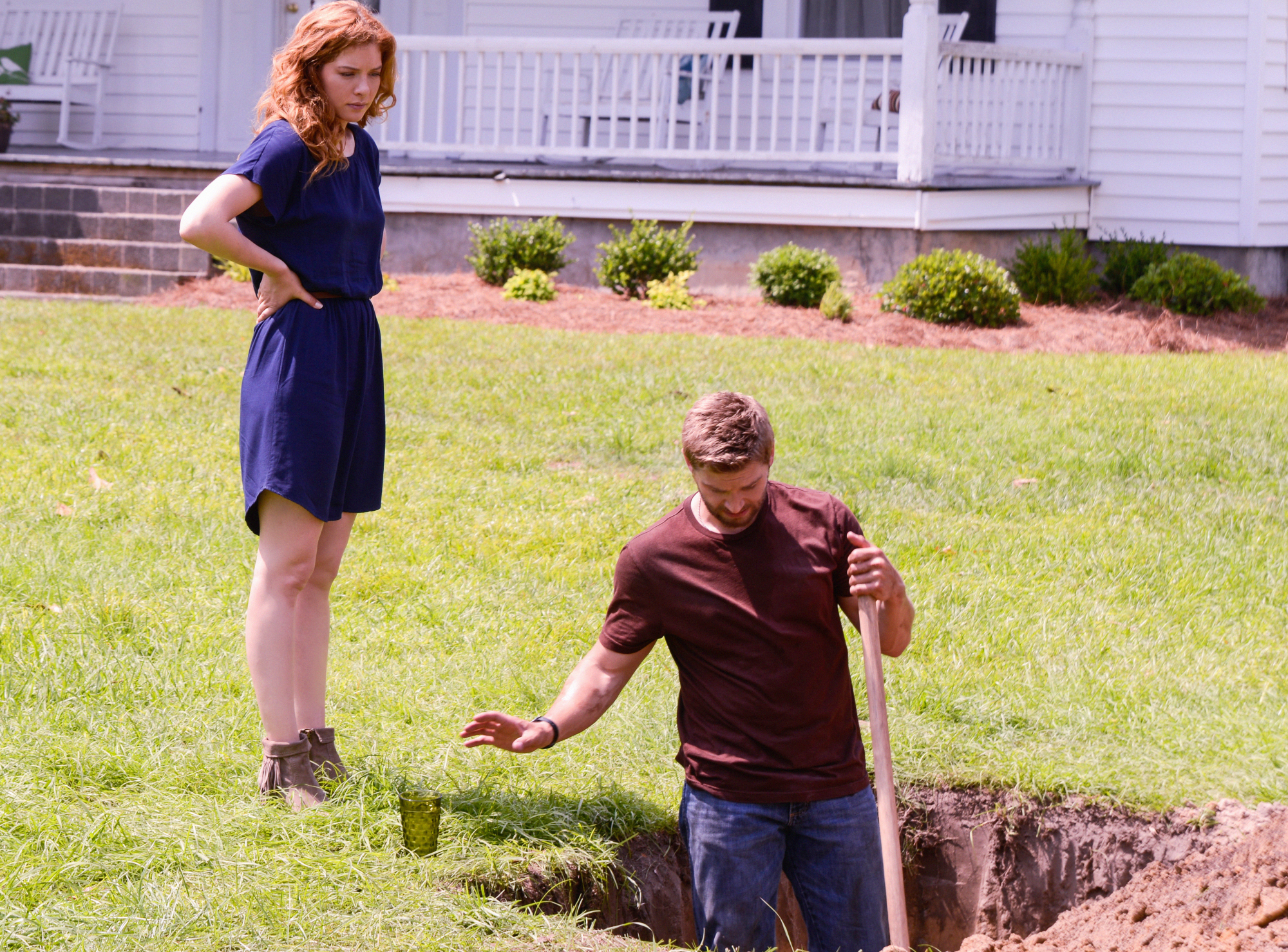 8. When they dug a hole together