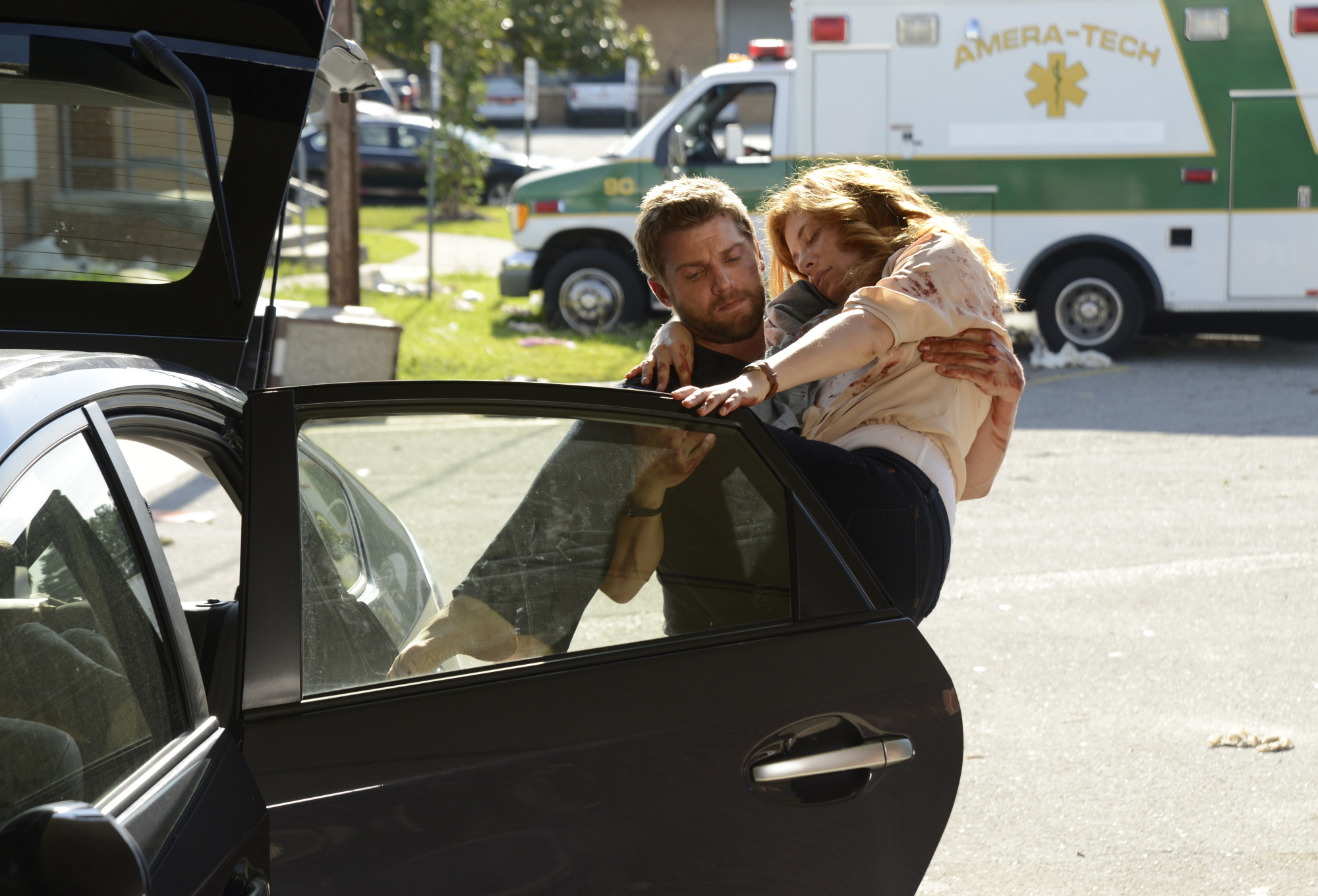14. When he carried her to safety