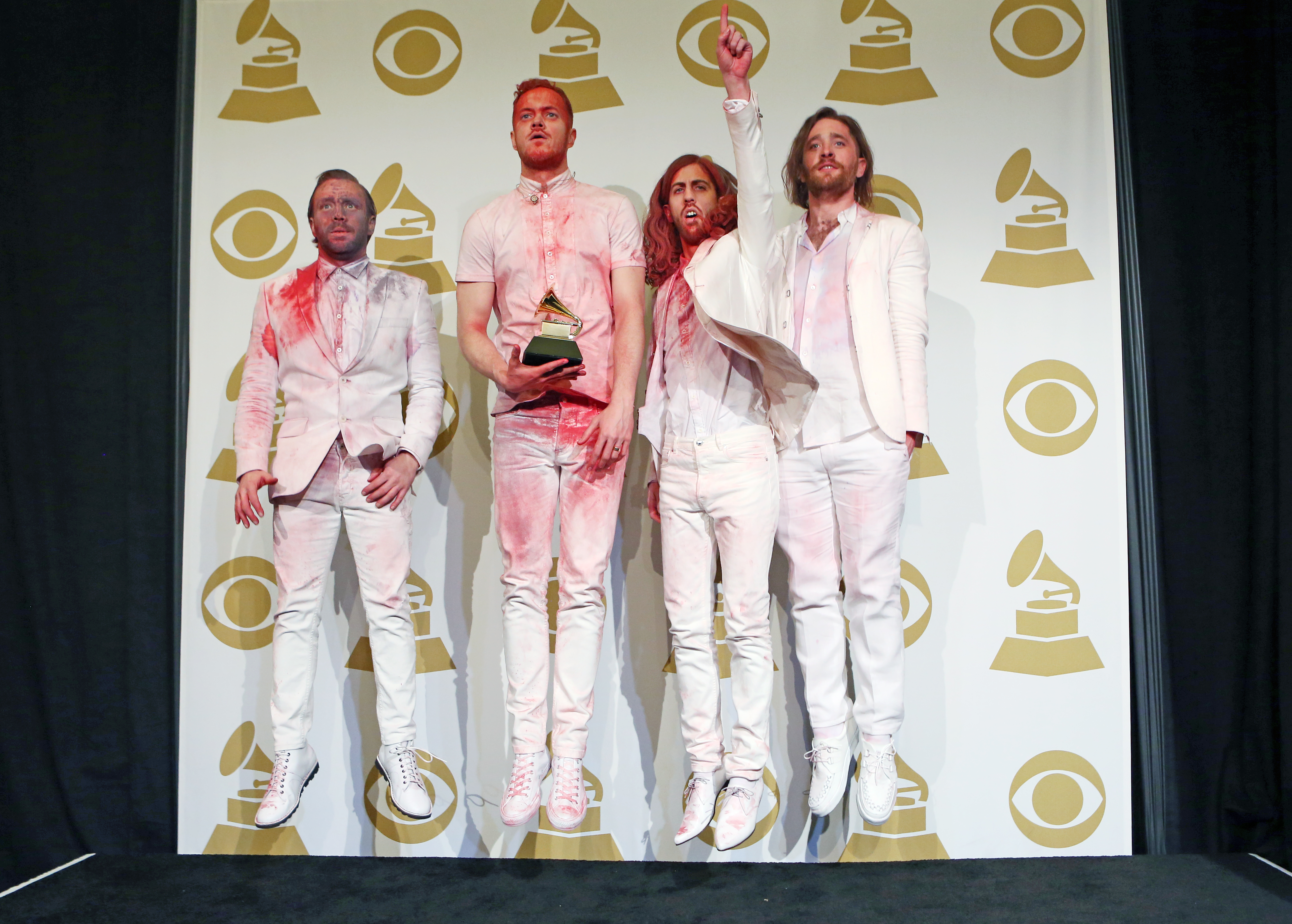 Imagine Dragons in the Press Room - GRAMMYs 2014 - CBS.com