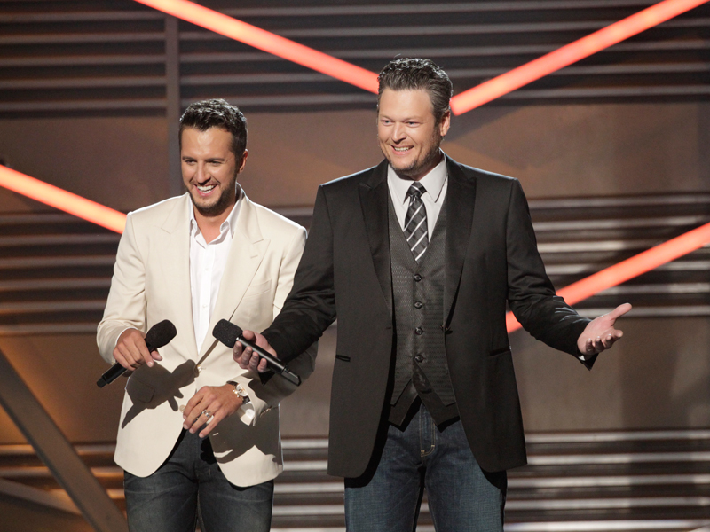 Co-Host Luke Bryan and Blake Shelton