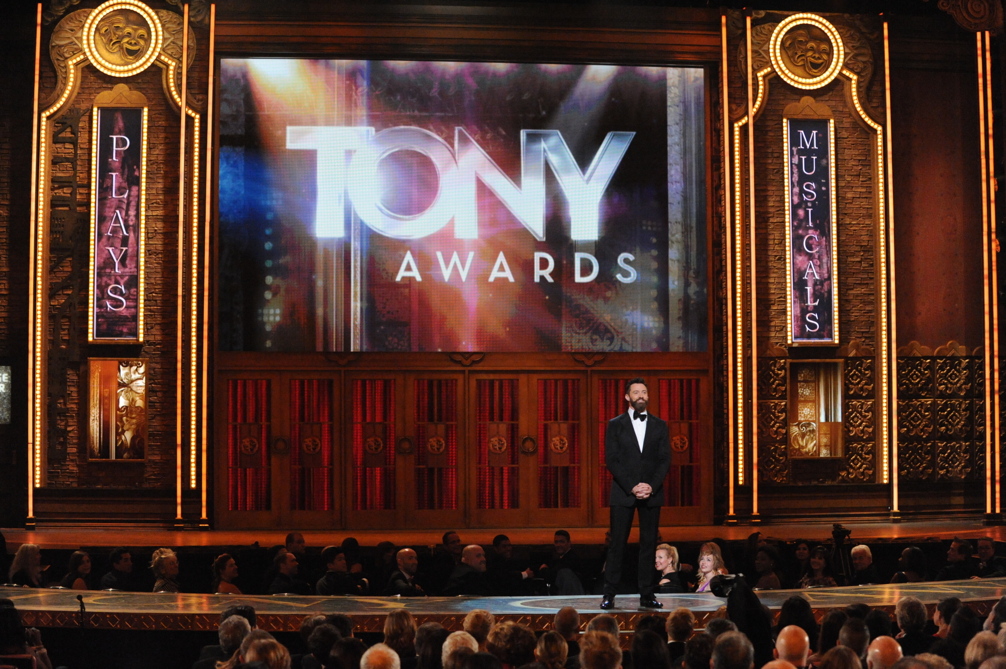 1. Hugh Jackman Bounces His Way Into Radio City