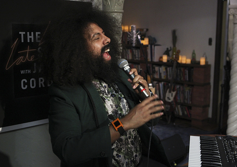 Reggie set up the house band...in the house.