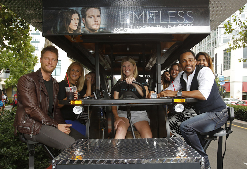Actors Jake McDorman And Hill Harper On The CBS Mobile Screening Room