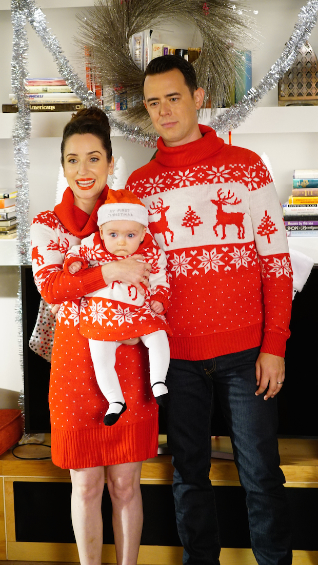 Jen, Greg and Lark are ready for Christmas