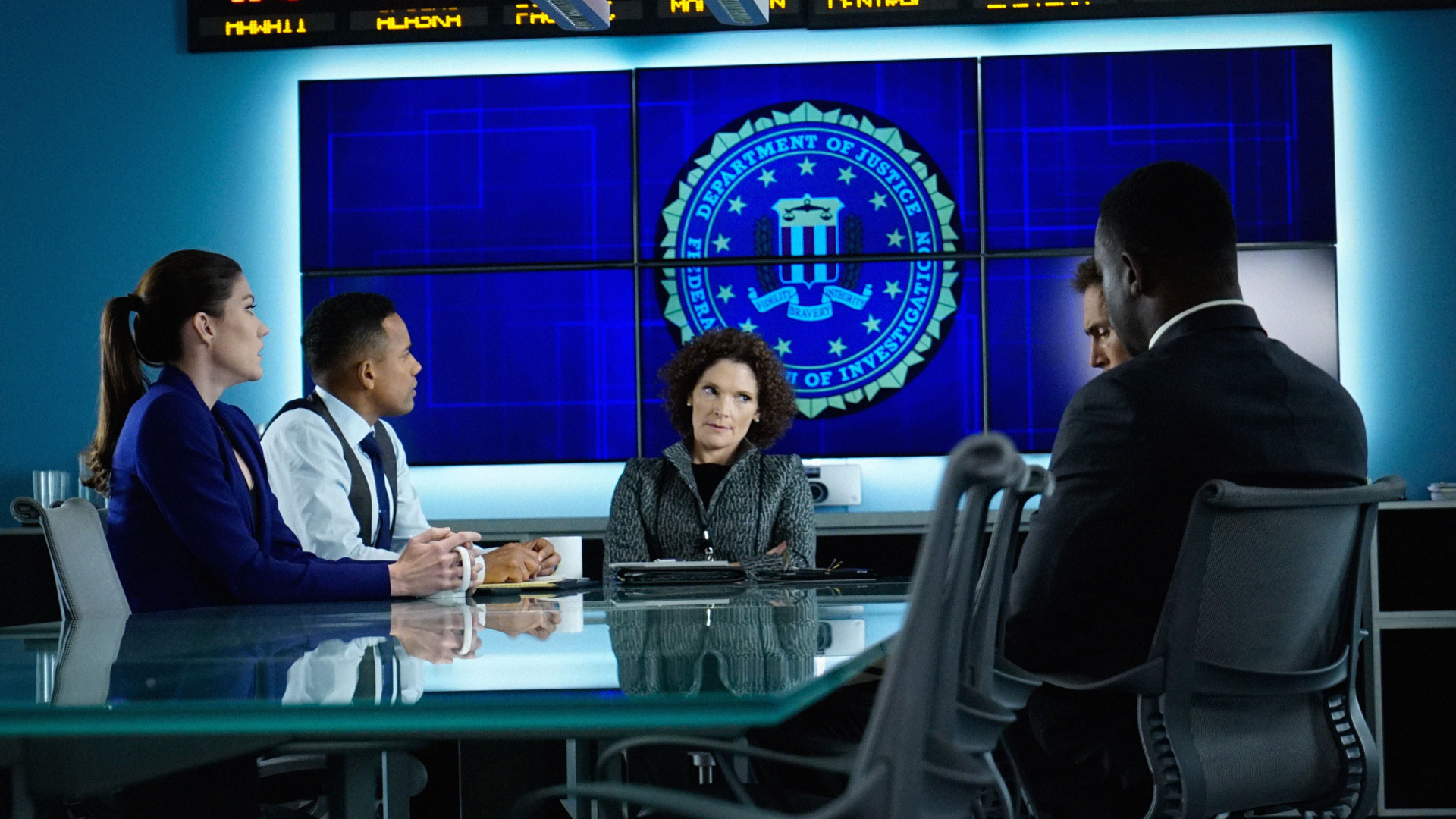 Jennifer Carpenter as Agent Rebecca Harris, Hill Harper as Agent Spelman Boyle,