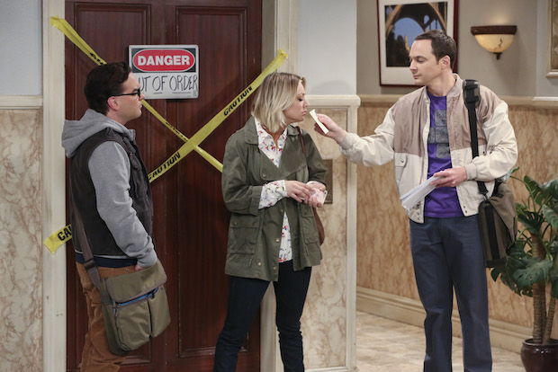 Sheldon makes Penny sniff a letter.