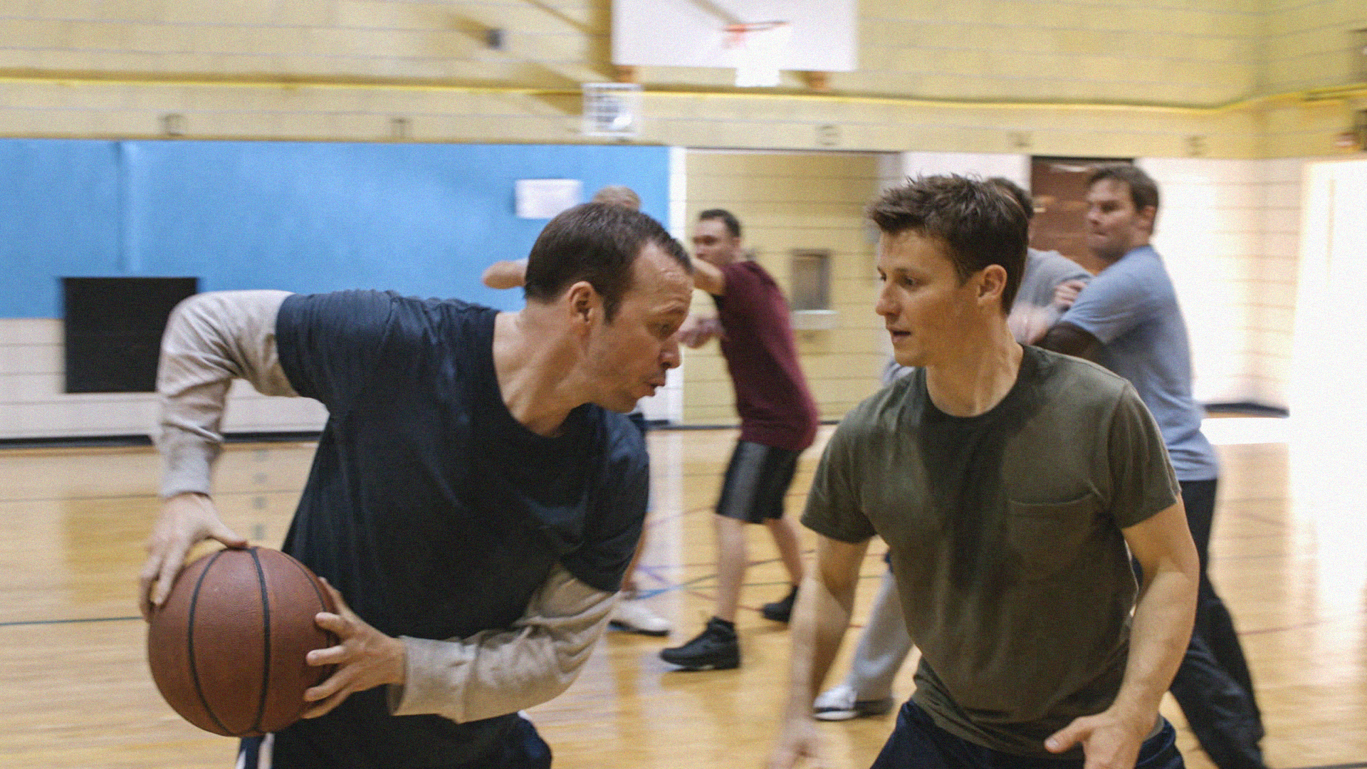 2. Beating his TV brother on the basketball court.