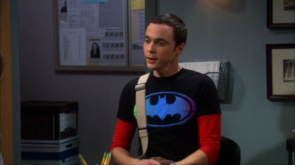 sheldon cooper superman t shirt