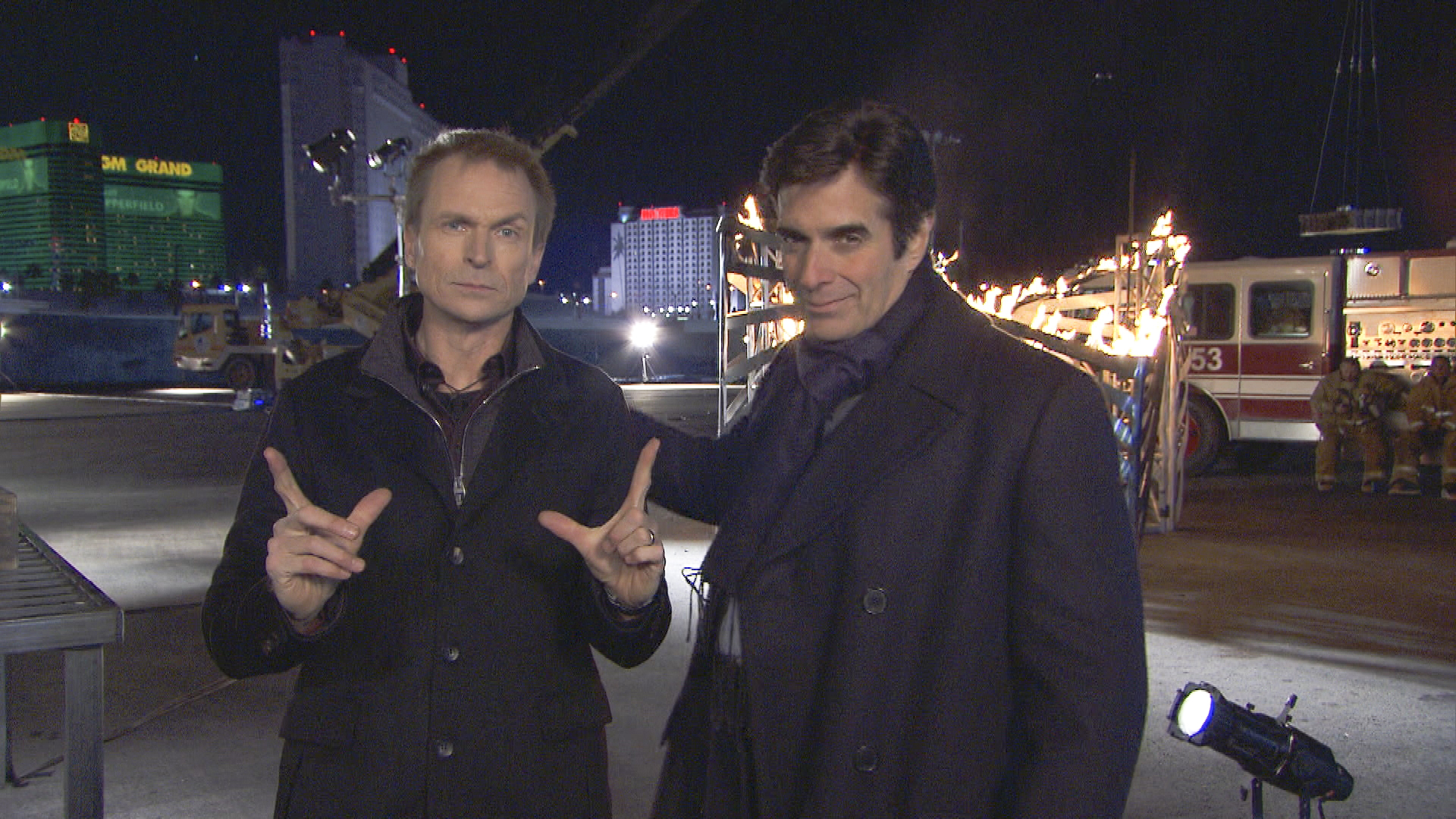 David Copperfield and Phil Keoghan on The Amazing Race: All-Stars Season Finale