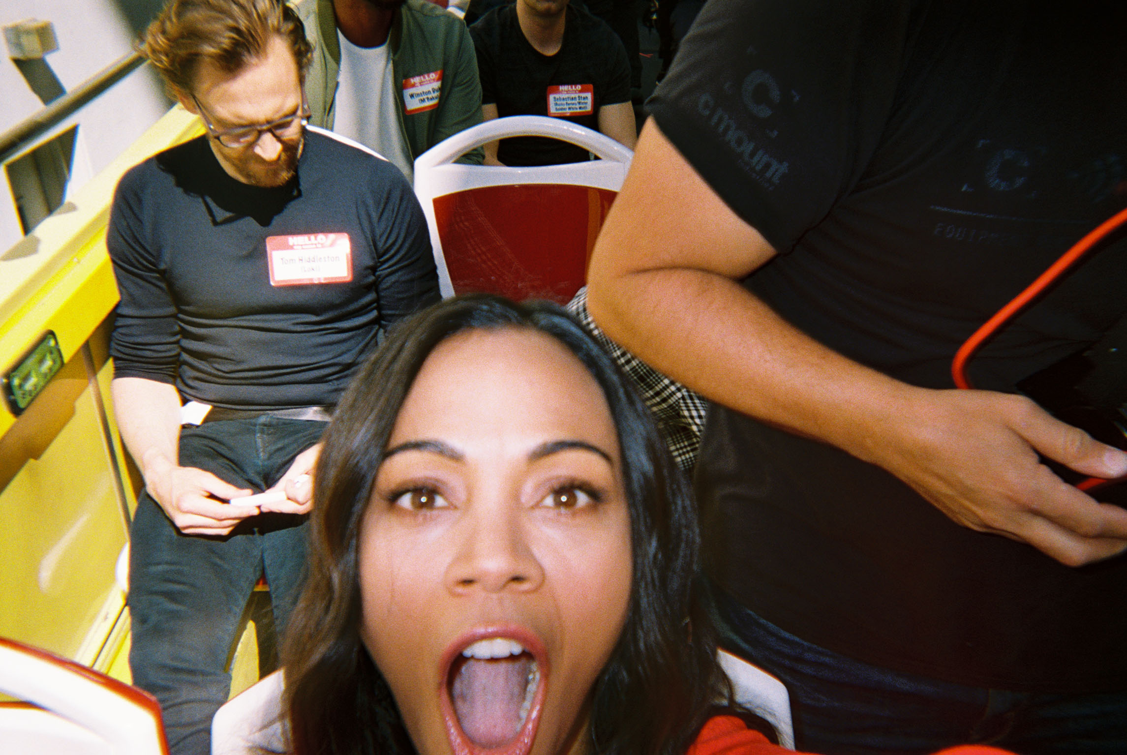 Tom Hiddleston and Zoe Saldana