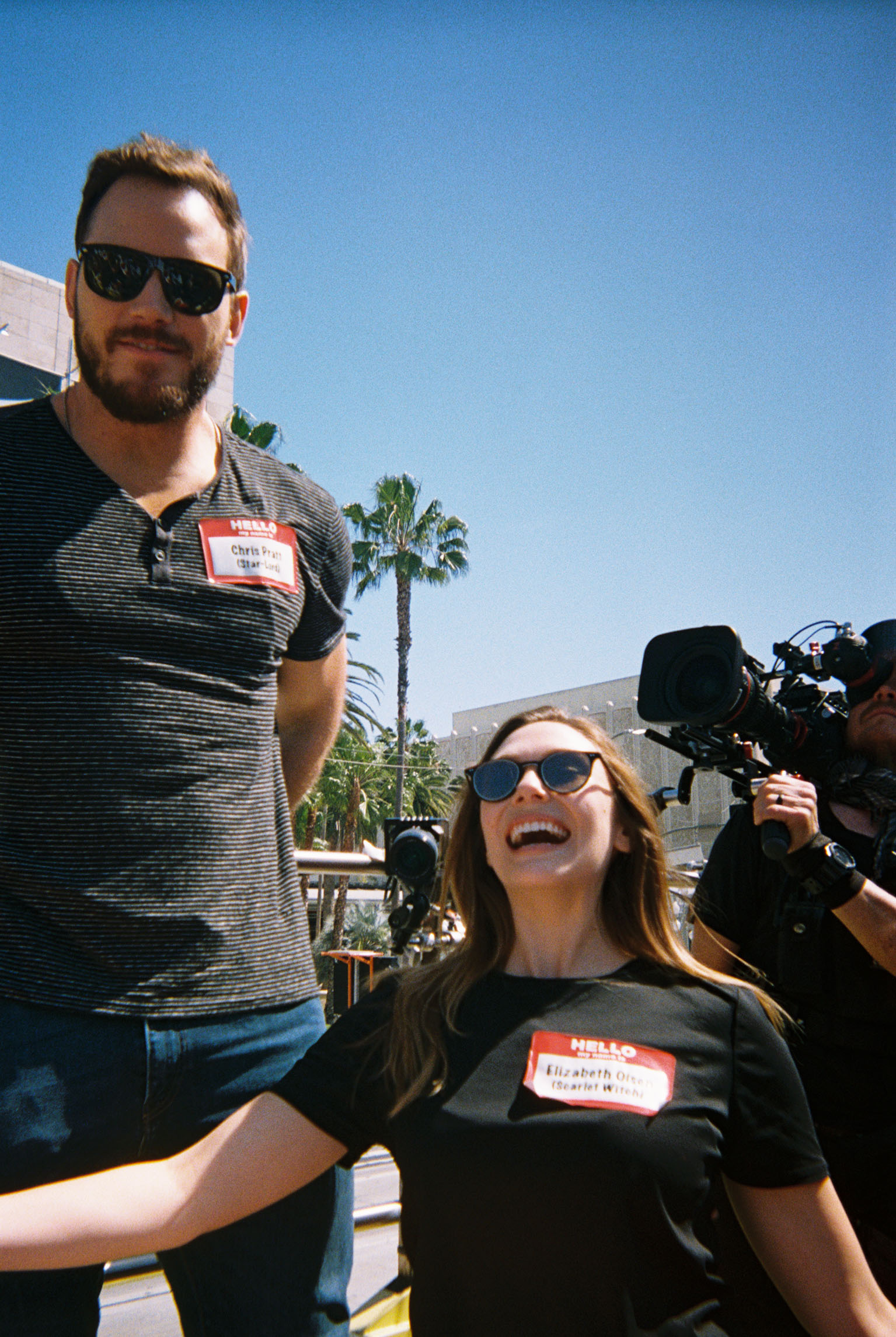 Chris Pratt and Elizabeth Olsen