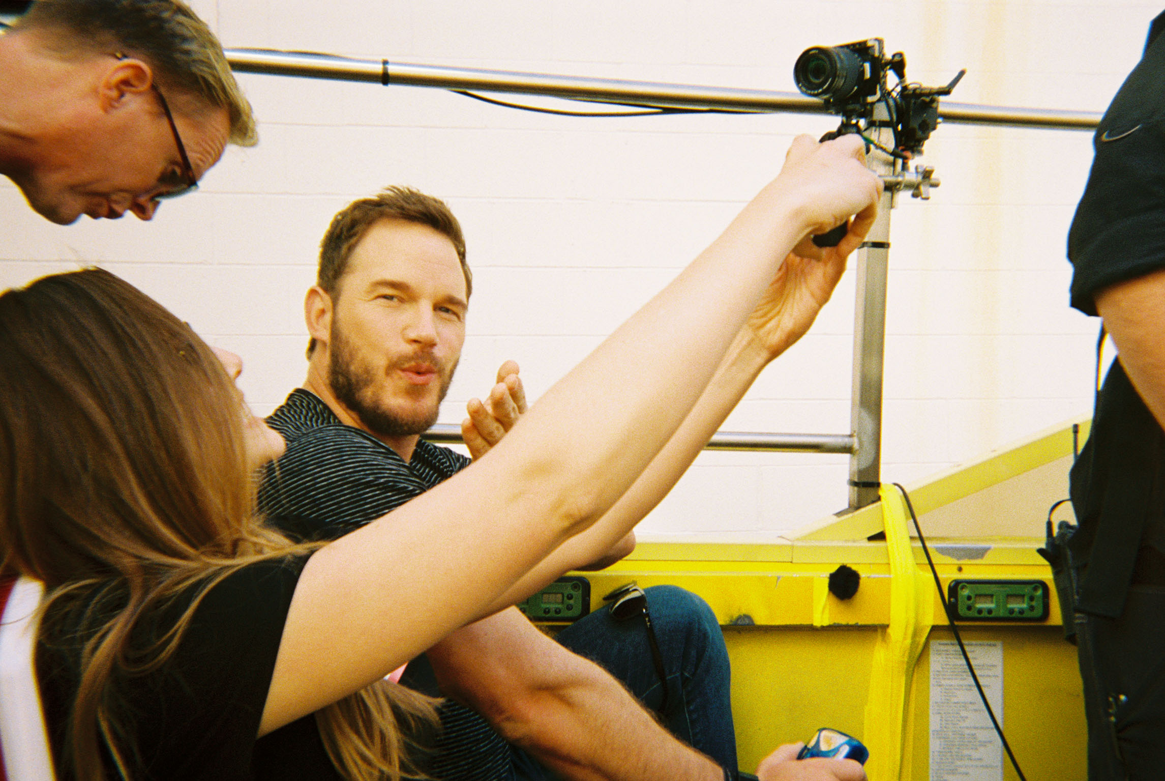 Elizabeth Olsen, Paul Bettany and Chris Pratt