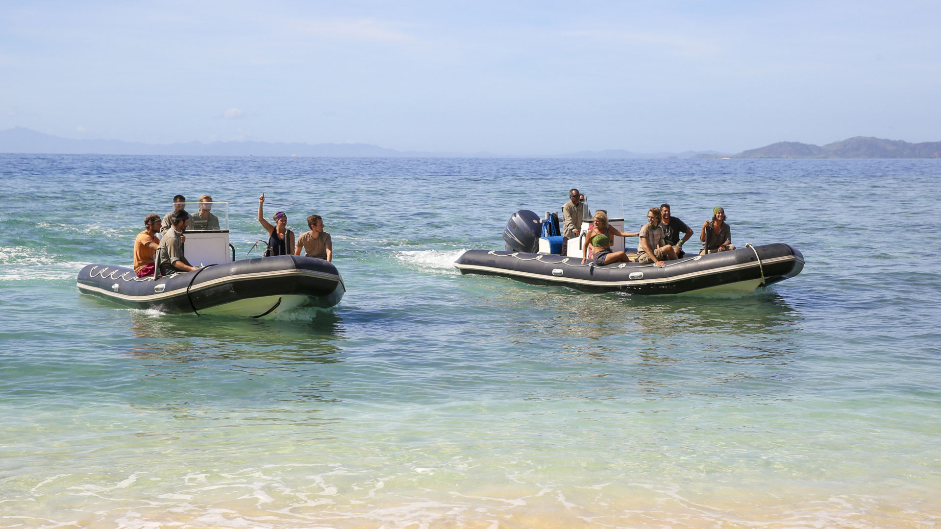 This season's highly anticipated merge brings all 13 castaways together.