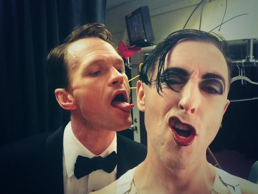 1. Neil Patrick Harris and Alan Cumming - Backstage at the Tony Awards