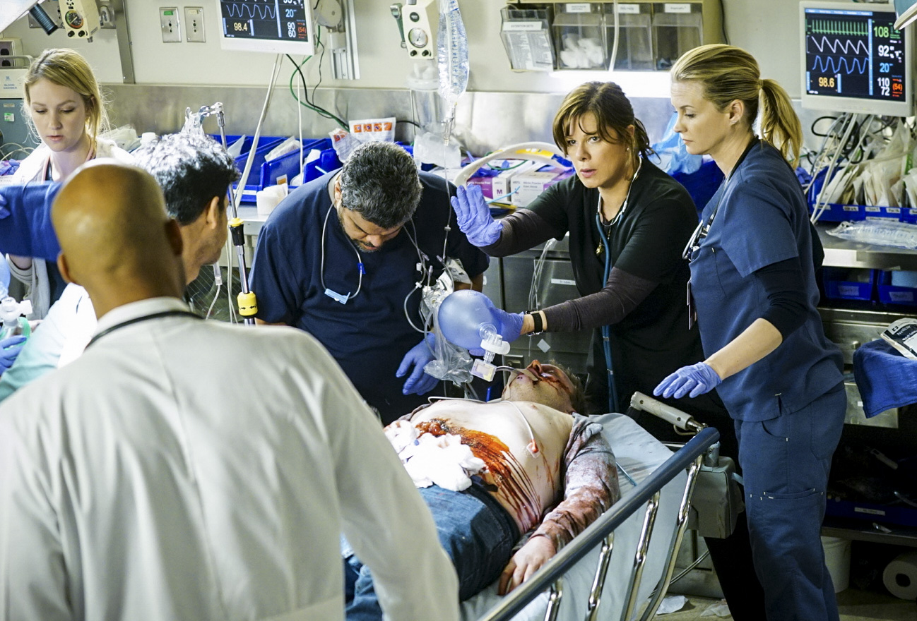 Luis Guzmán as Jesse Sallander, Marcia Gay Harden as Dr. Leanne Rorish, and Bonnie Somerville as Dr. Christa Lorenson