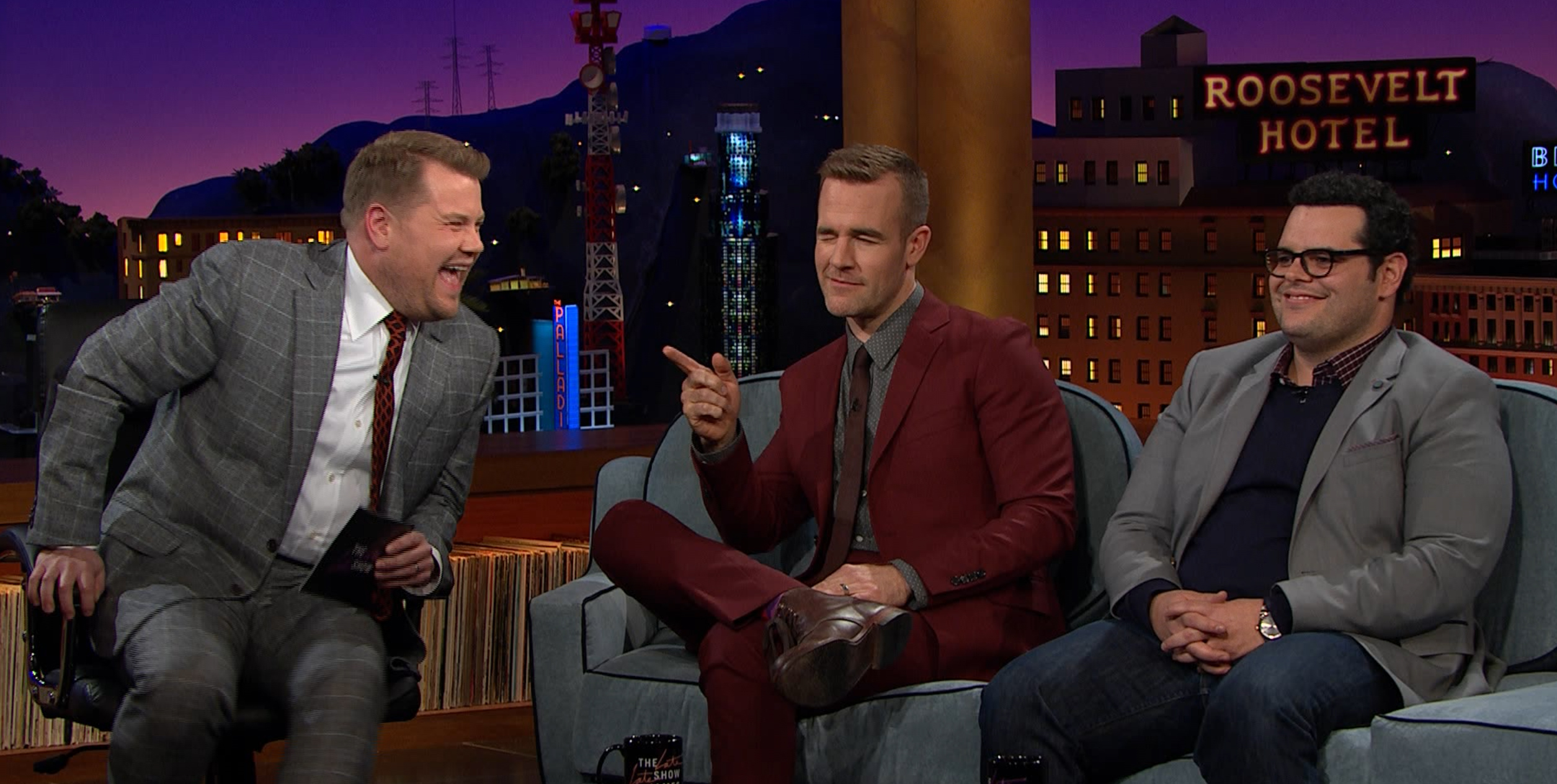 Corden can't keep it together when The Beek points.