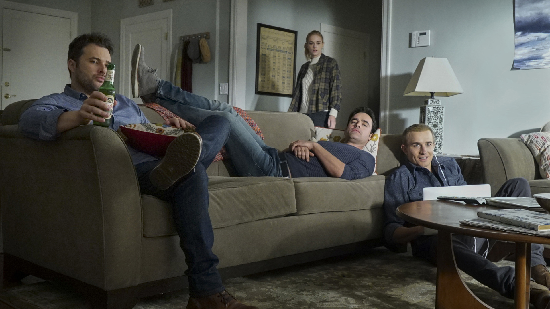 Bishop's brothers crash at her place for the holiday.