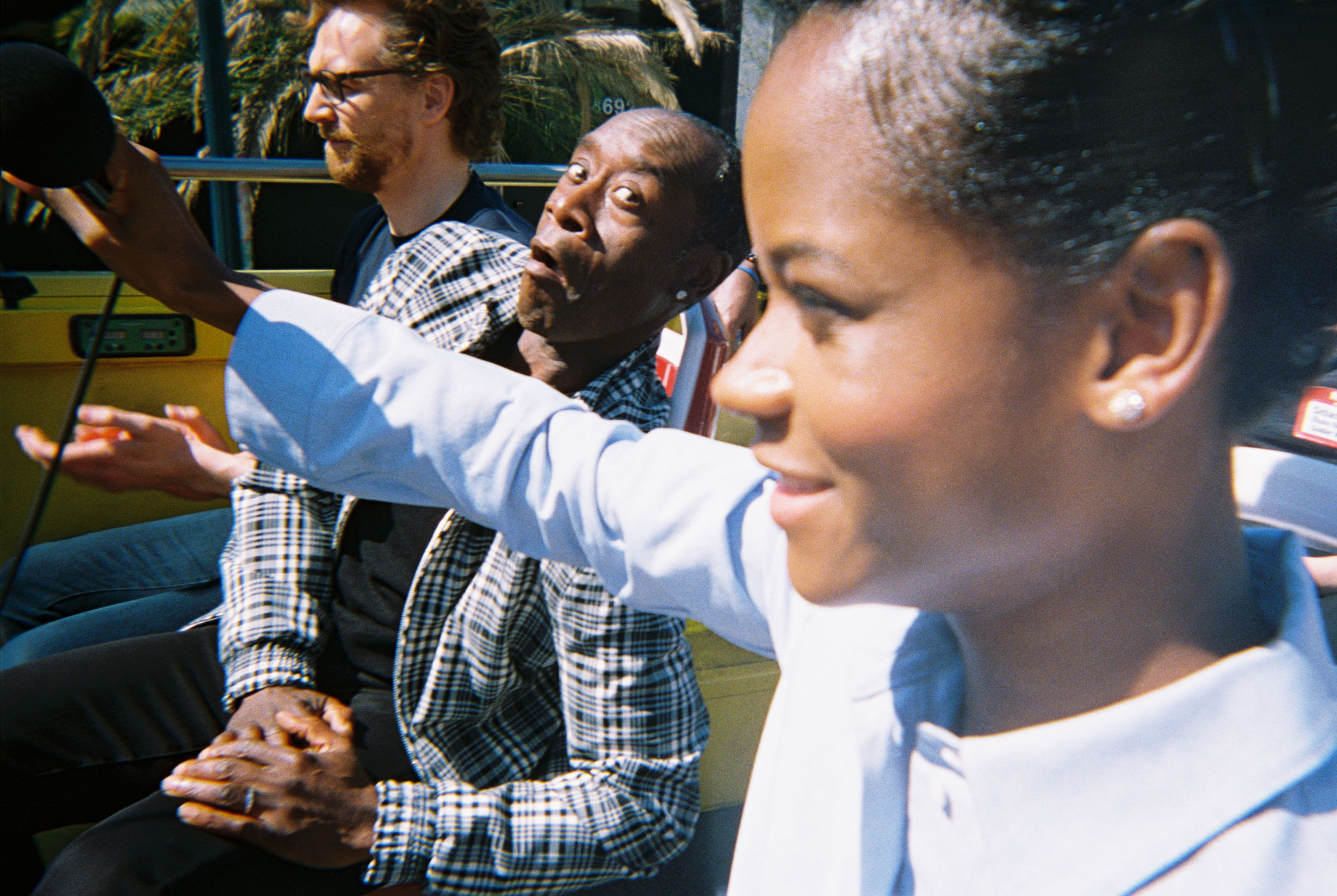 Tom Hiddleston, Don Cheadle and Letitia Wright