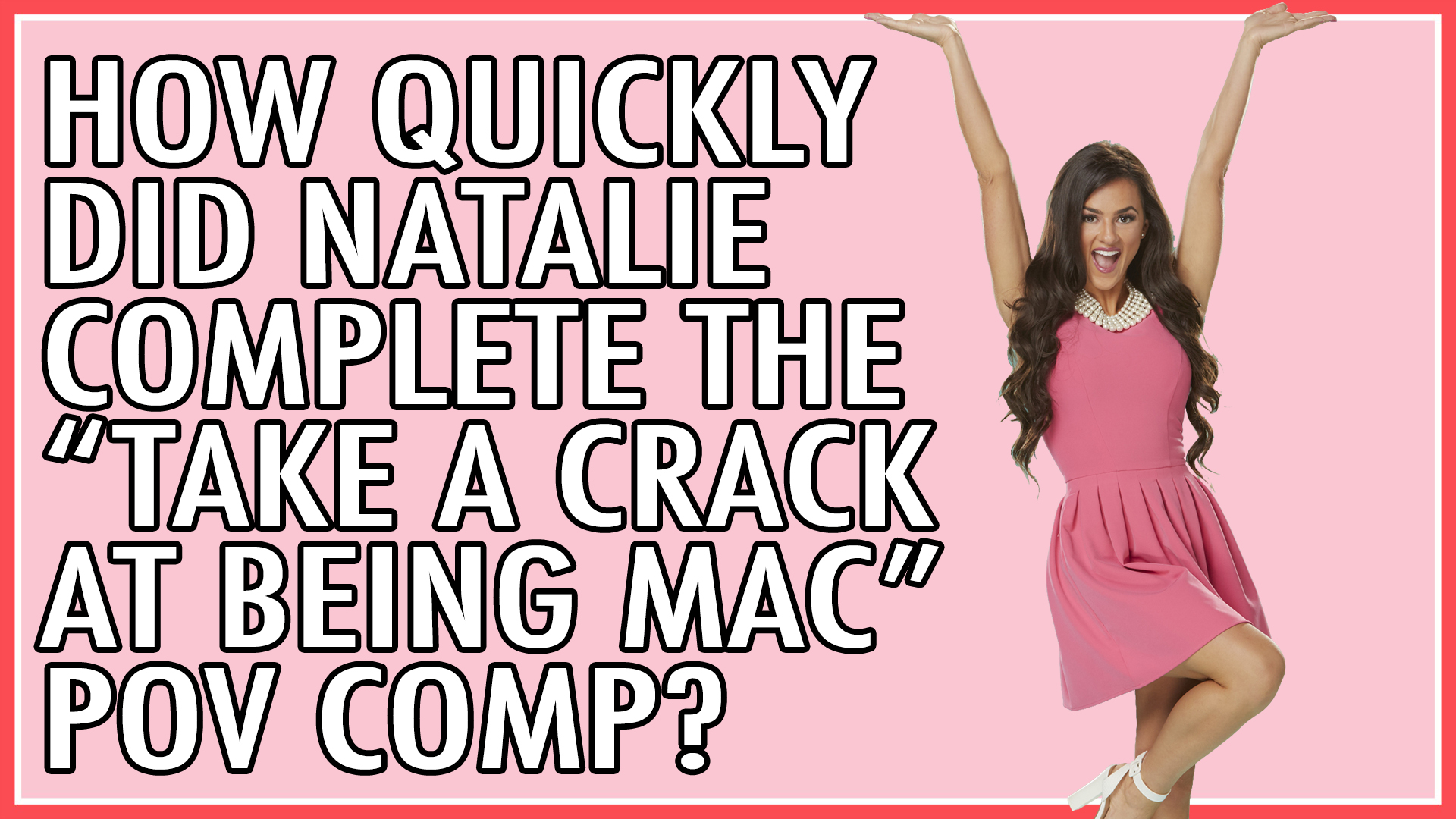 How quickly did Natalie complete the