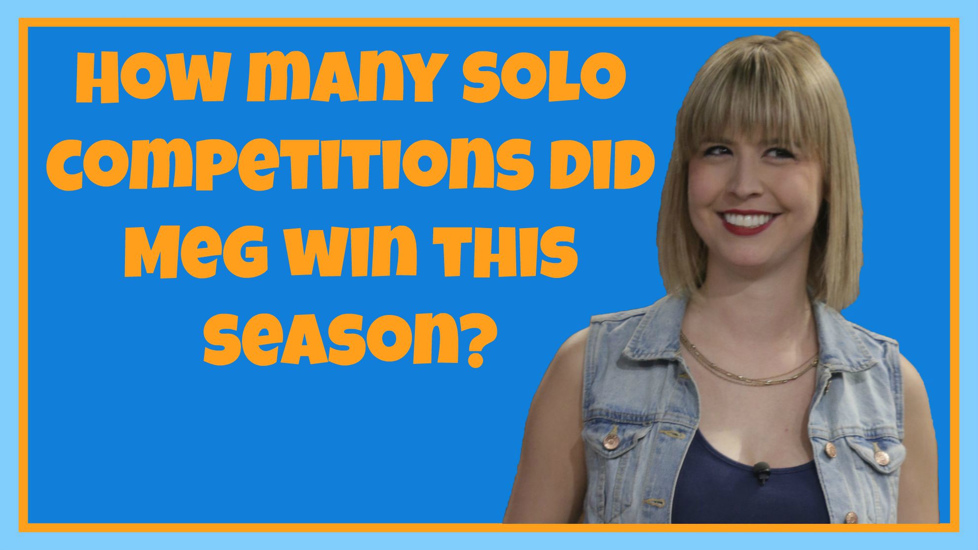 How many solo competitions did Meg win this season?