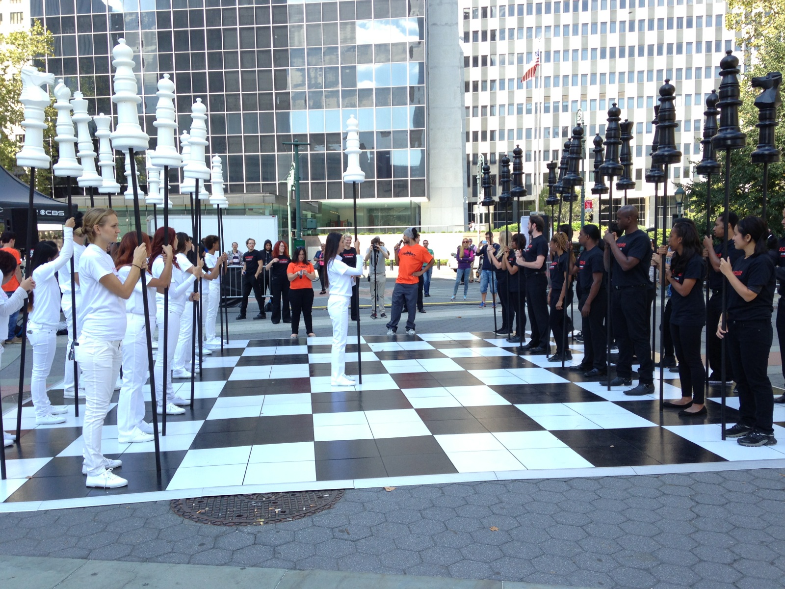 Human Chess Game Scorpion NYC Event