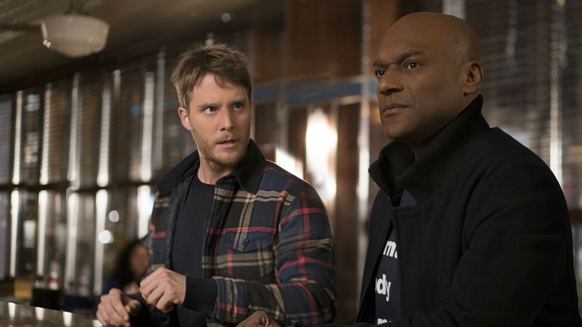 Jake McDorman as Brian Finch and Colin Salmon as Sands
