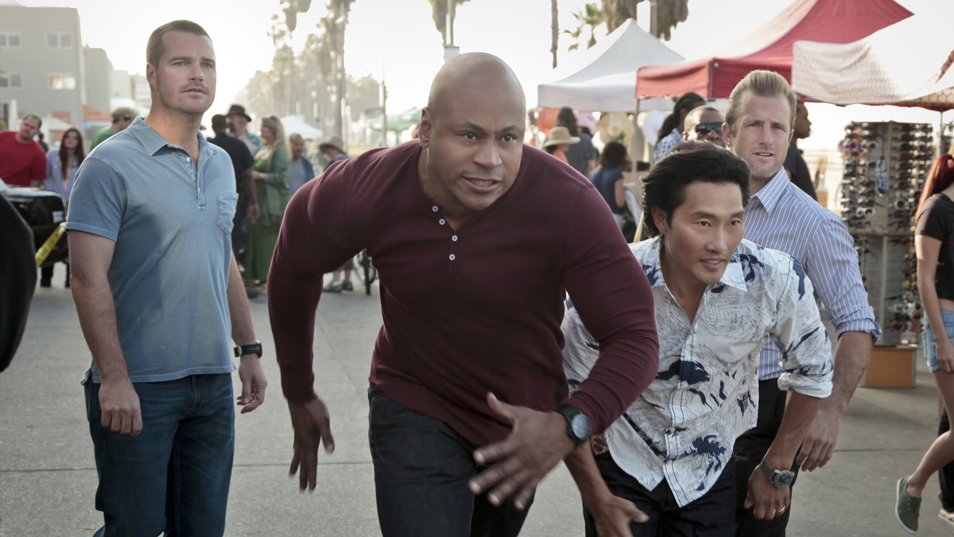 Danny and Chin on NCIS: Los Angeles
