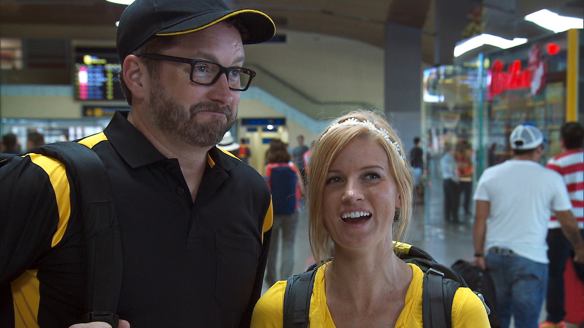 Burnie and Ashley make their way from Cartagena, Colombia, to Geneva, Switzerland.