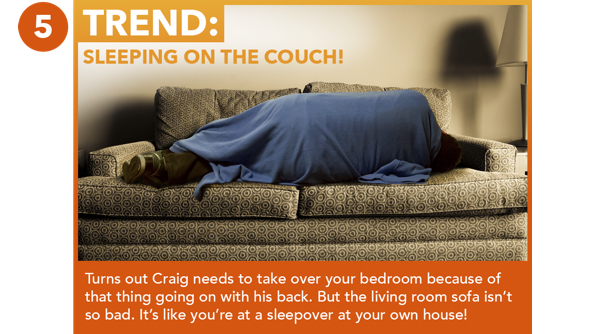 Sleeping On The Couch!