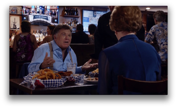 1. The TV sets behind Aunt Deb and Nicky screened footage from The NFL Today.
