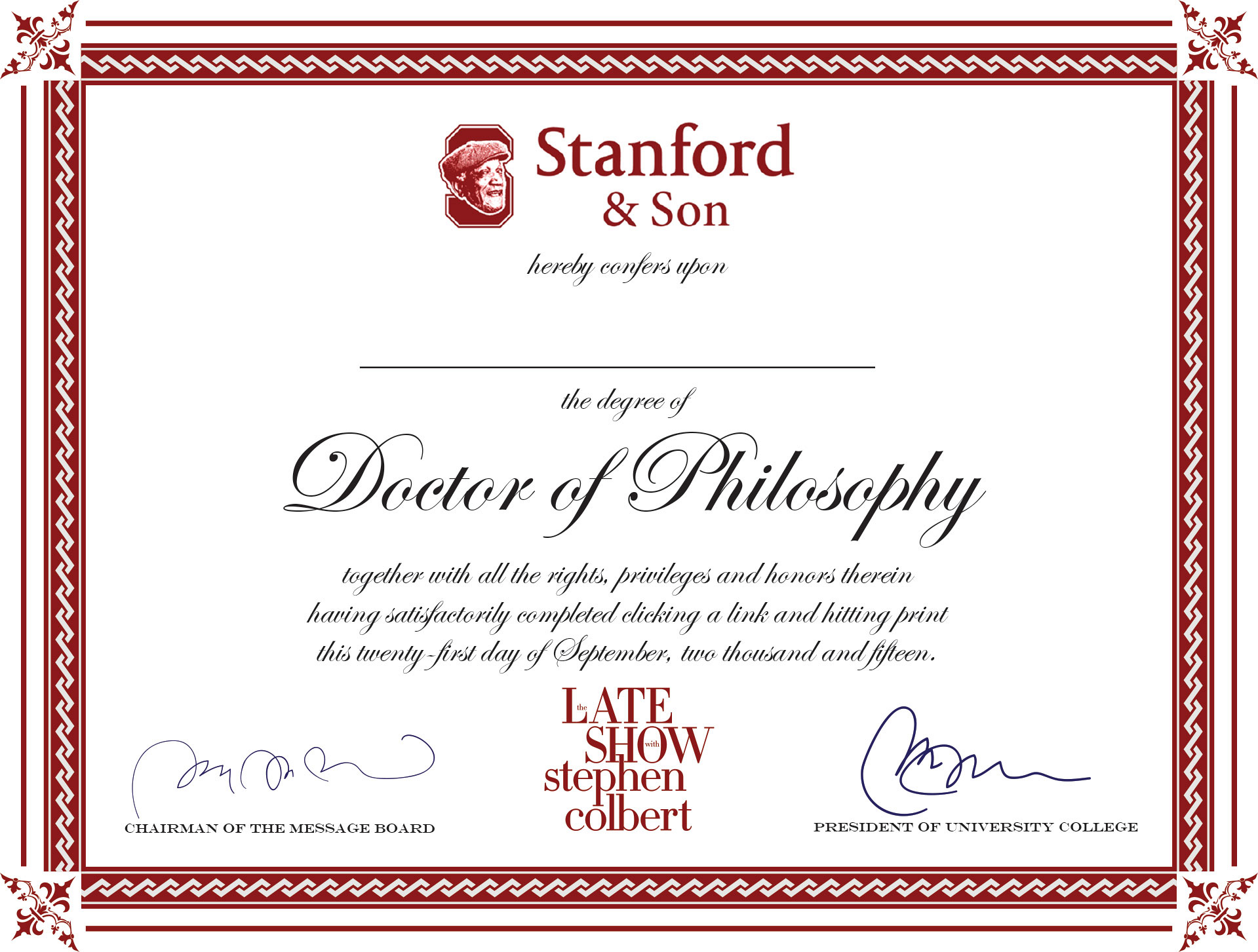 stanford phd degree
