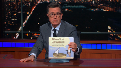 Colbert Announces Hurricane Florence Book By Donald J. Trump (By Accident)